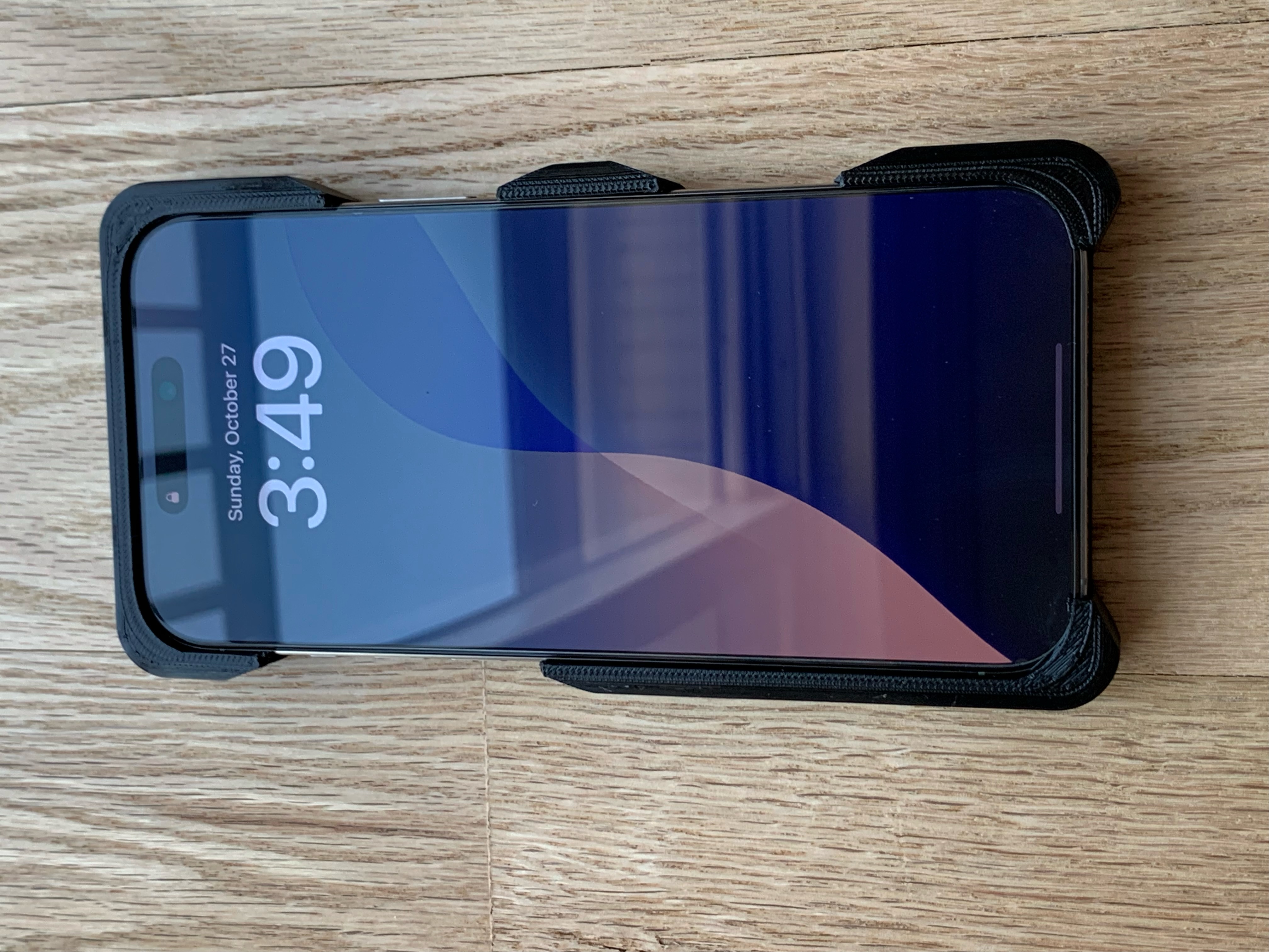 iPhone 16 Pro Max TPU case elevated top angle view